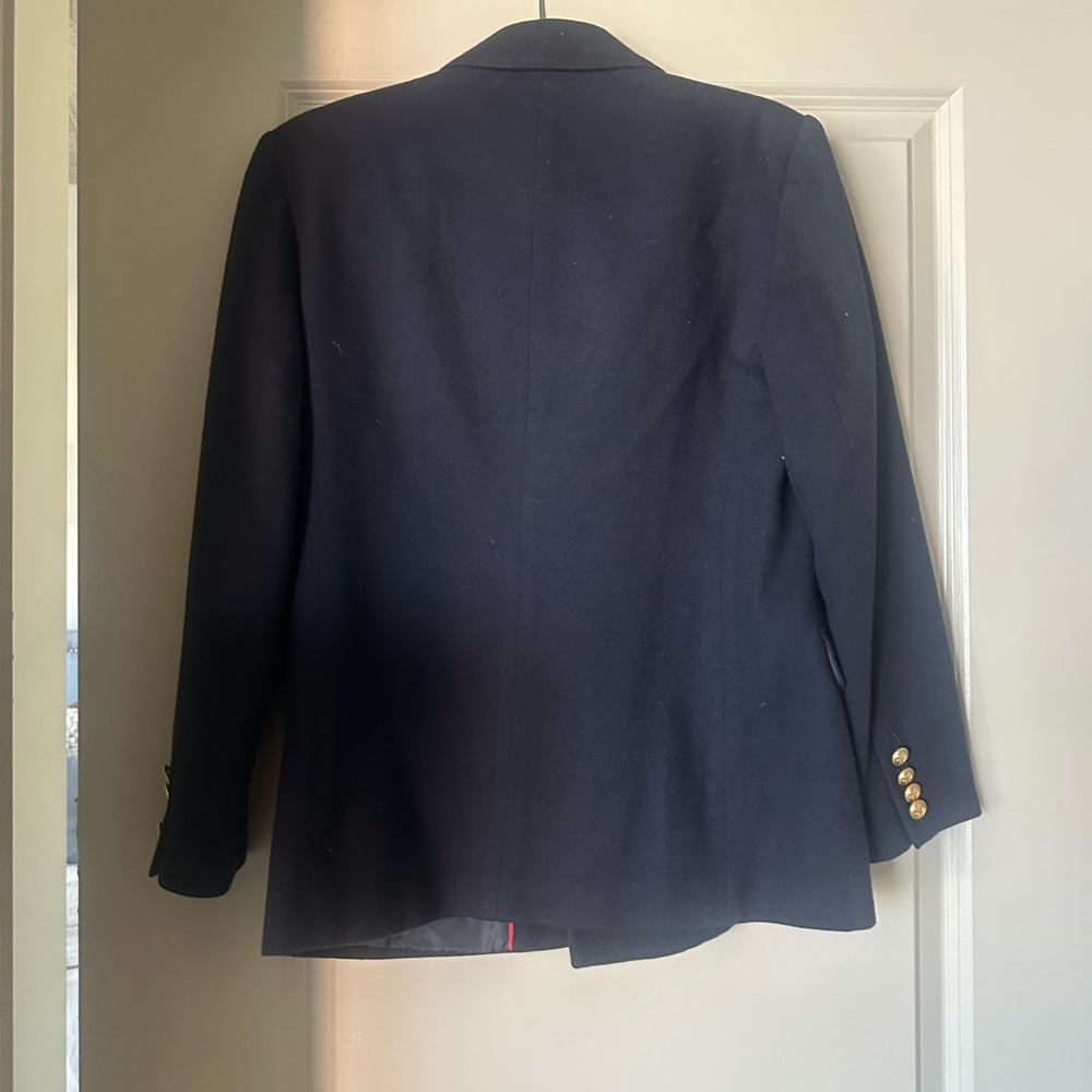 Talbots Navy Wool Blazer with Gold Buttons - Picture 5 of 7